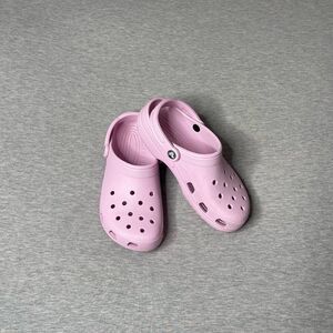 Crocs Women’s Pink Classic Lightweight Slip-On Clog Shoes